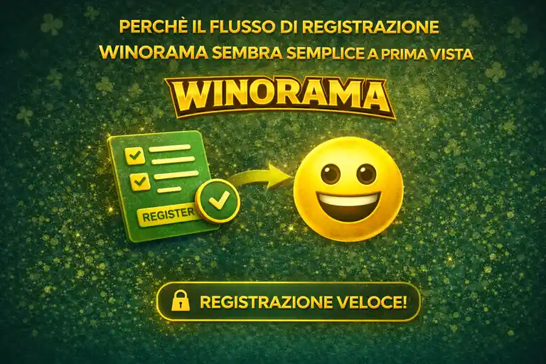 Configurazione sicura dell'account sul sito Winorama con abitudini di password sicure, verifica del dominio e consigli di protezione